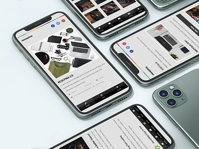 Resepina 2.0 | Mobile Site Template & Google AMP app ui css daily ui dark footer fixed footer footer menu google amp html interface interface design javacsript mobile mobile template navigation site template ui user interface design ux webdesign website