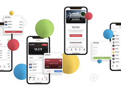 Sticky Mobile For Finance | Mobile Kit android app design branding card design card ui design finance finance app ios listing mobile mobile app mobile app design mobile design mobile kit mobile ui pwa sticky ui wallet page