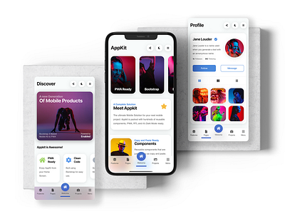 AppKit Mobile | Mobile Kit & PWA app design blog bootstrap card design card layout commerce css events finance app ios mobile mobile app mobile design mobile kit mobile ui news progressive web app pwa ui web app design