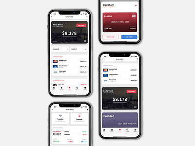 Sticky Mobile | Finance Pack | Mobile Kit & PWA account action sheets app app design app ui card design credit card design finance finance app financial app footer menu invoice design mobile mobile ui pwa sticky sticky footer transaction wallet page webdesign