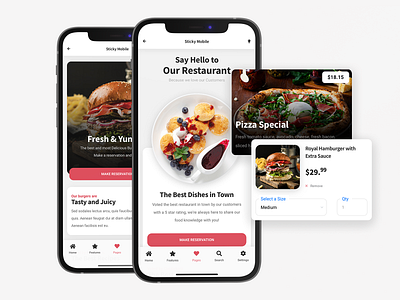 Sticky Mobile | Restaurant Pack - Mobile Kit & PWA