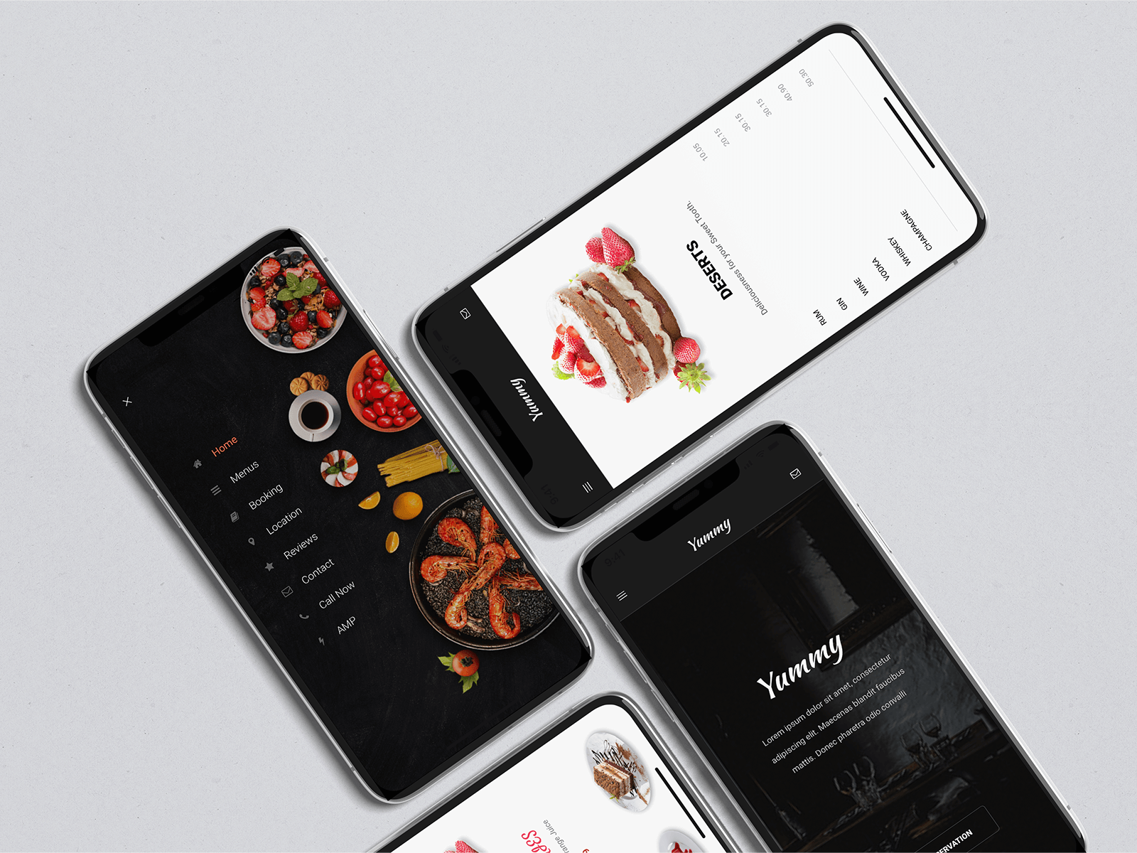 AMP Yummy Google AMP Mobile Site Template by Enabled on Dribbble