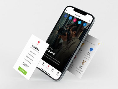 Sticky Mobile | Photography Pack | Mobile Kit & PWA app app ui bootstrap card layout design ios mobile mobile app mobile app design mobile design mobile kit mobile ui mobile ui kit photography photography portfolio photography website service page ui uidesign ux