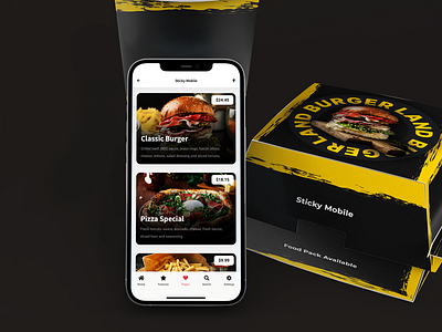 Sticky Mobile - App Template for Restaurant & Fast Food