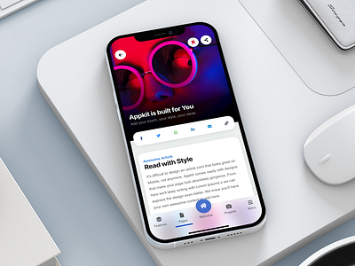 AppKit Mobile | Bootstrap Mobile Kit & PWA - News & Blog Pack article design article ui blog blog design blog template bootstrap 5 branding content content creation content design dailyui glass effect html image hero mobile mobile template news app news design user interface design