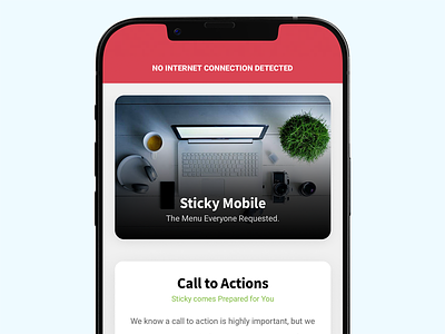 Sticky Mobile - First PWA that works Online on iOS & Android android app daily ui design ios iphone mobile mobile kit modern app design offline offline pwa pwa pwa works offline sidebar site template sticky mobile ui ux web app design web app template