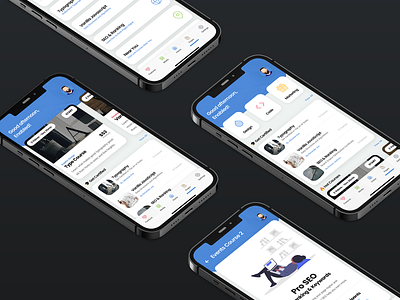 Education App Template - Azures Mobile Kit & PWA android aop template app course app creative app design css design education app education app design education app template html ios iphone javascript mobile modern app design online education app sidebar ui ux