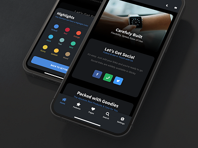 Sticky Mobile | Dark UI - App Template