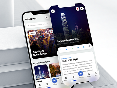 AppKit Mobile | Travel App Template - PWA & Mobile Template