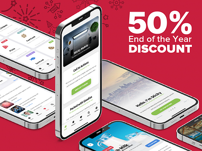 Sticky Mobile | Mobile Kit & PWA - 50% Discount