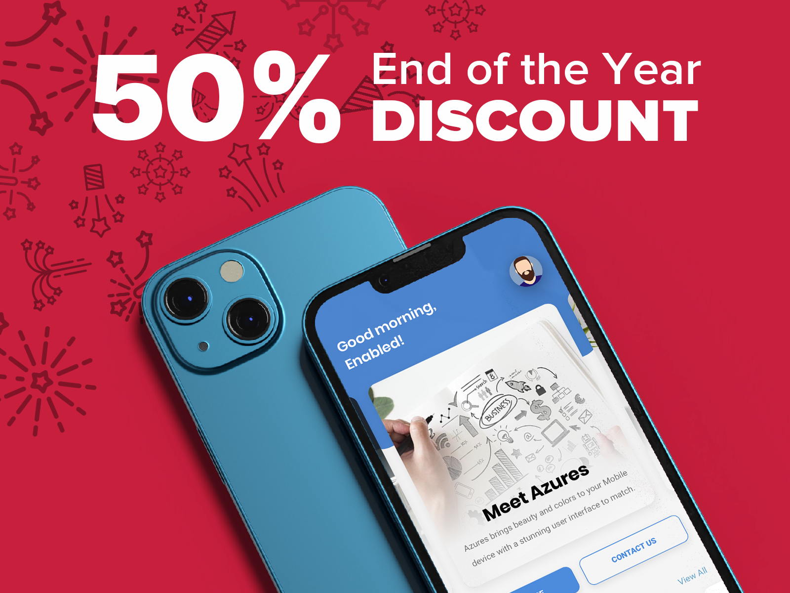 Azures Mobile 50 Discount Mobile Kit & PWA by Enabled on Dribbble