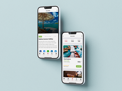 Travel App Mobile Template | Sticky - Premium Mobile Kit & PWA android app app template daily ui design destinations exotic destinations holiday ios iphone mobile mobile web app travel travel app travel app design travel blog ui uiux user interface design ux design