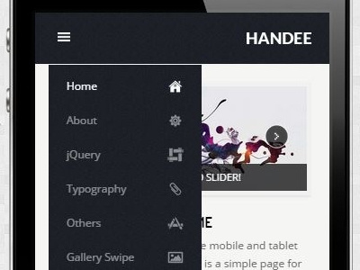 Handee android full screen mobile galaxy htc ios iphone mobile nexus samsung tablet touch windows