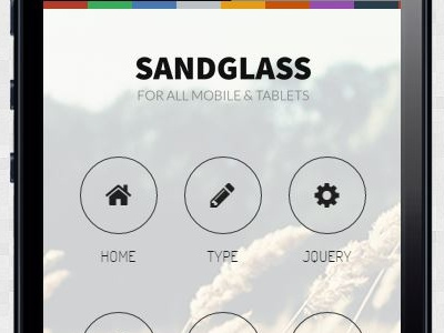 Sandglass android full screen mobile galaxy htc ios iphone mobile nexus samsung tablet touch windows