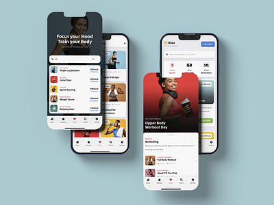 Sticky - Mobile Kit & PWA - App Template for Fitness & Gym android app coach daily ui design fitness fitness app gym gym app ios iphone mobile online coaching online fitness online training personal coach sidebar sport app sports app ui
