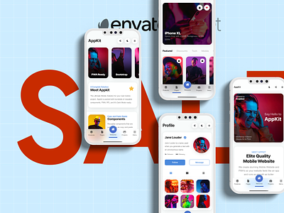 Mobile Kits & PWA Templates - 50% Discount android app app design creative assets creative assets discount discount envato market ios iphone mobile multipurpose multipurpose mobile kit offer pwa sale sidebar themeforest ui web app web app template