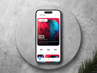 Duo Mobile | Social Media App Template - PWA Ready android app app profile cards design follow ios iphone mobile mobile app mobile profile profile profile page sidebar social media app social media cards social profile typography ui user profile