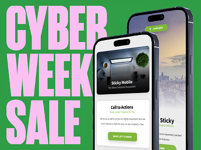 Cyber Week Sale - 50% OFF Mobile Kits & PWAs android app app design app template app ui application application development commerce cyber monday design ios iphone mobile multipurpose mobile app product saas sale sidebar software as a service ui