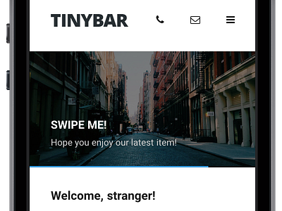 Tinybar android galaxy htc ios iphone mobile nexus samsung sidebar tablet thumbs touch