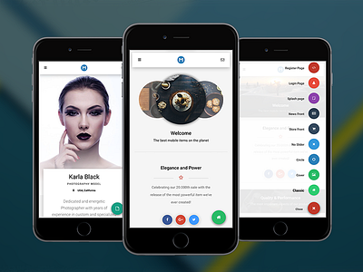 Materialize android app cordova ios iphone mobile mobile app mobile template phonegap responsive sidebar swipe