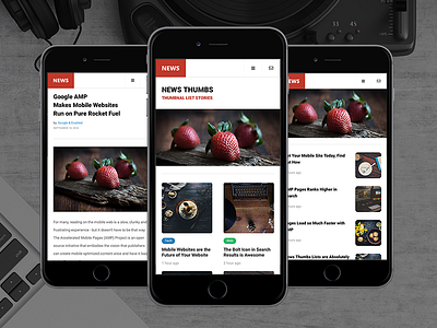 AMP News Mobile amp android cordova css google amp html iphone mobile template