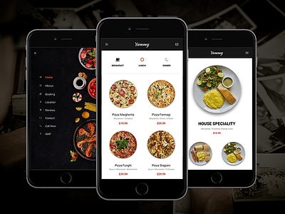 AMP Yummy | Google AMP Mobile Template amp cookie fast food food google amp menu pie pizza restaurant sidebar