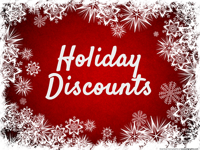 Holiday Discounts - 10% to 40% On 15 Items amp discount holiday mobile new year template theme