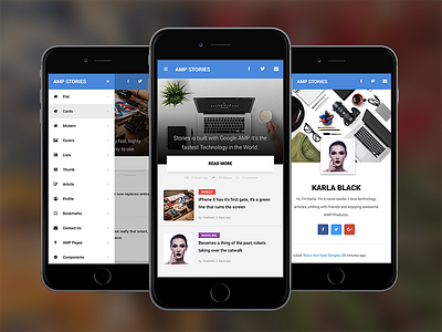 AMP Stories | Google AMP Mobile Template