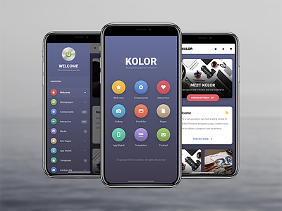 Kolor Mobile creative css3 design html kolor mobile powerful features template