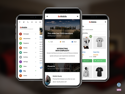 Be Mobile | Mobile WordPress Theme (WooCommerce Ready) bemobile mobile mobile theme sidebar theme woocommerce wordpress