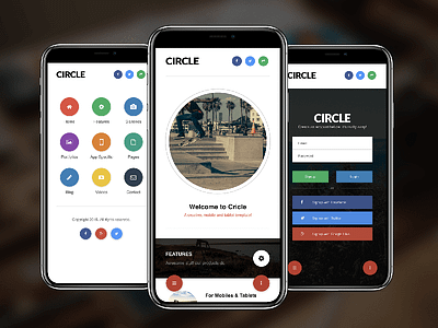 Circle Mobile | Mobile Template