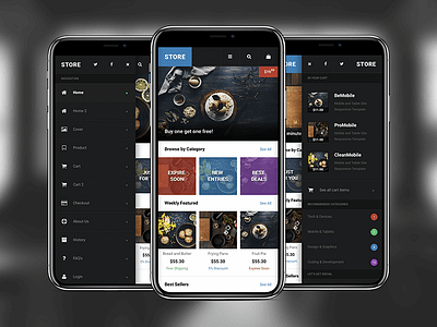 Store Mobile | Mobile Template android css css3 design galaxy html html5 ios iphone javascript jquery mobile online store samsung sidebar store store template template touch ui