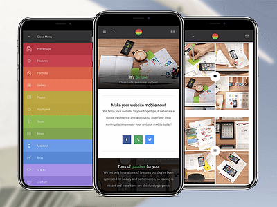 Strips | HTML Mobile Template ajax app colors cordova creative creative design css design dropdown menu html html 5 html css javascript jquery mobile mobile app phonegap template ui ux