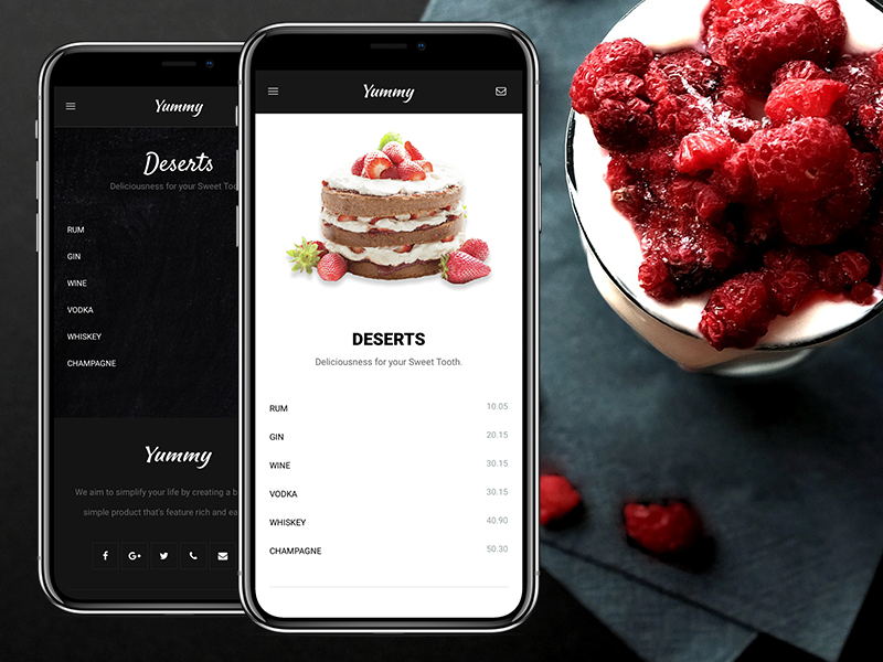 AMP Yummy Google AMP Template by Enabled on Dribbble