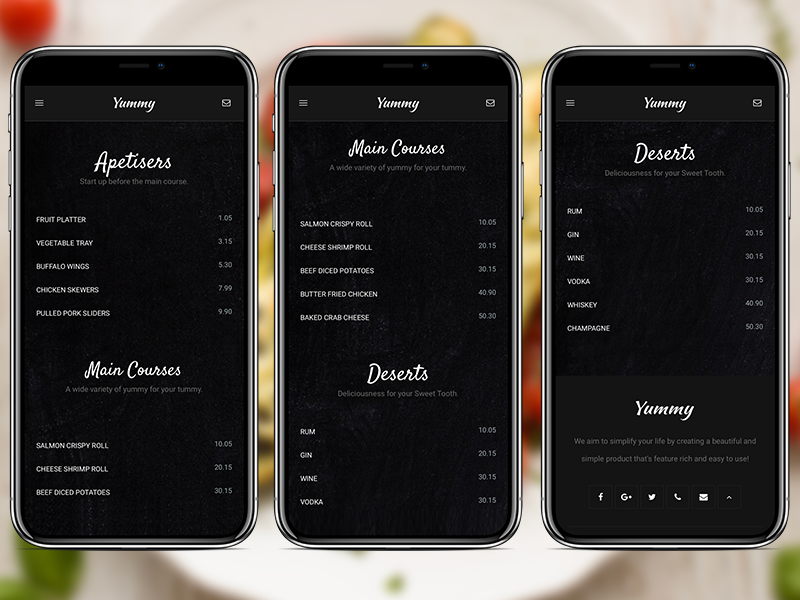 AMP Yummy Google AMP Template by Enabled on Dribbble