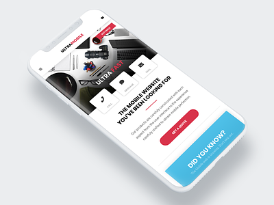 Ultra Mobile | The Ultimate Mobile Template app app development call to action cordova app css daily ui home page design homepage html java script landing page mobile mobile app mobile app design mobile template phonegap app social buttons ui design user experience user interface