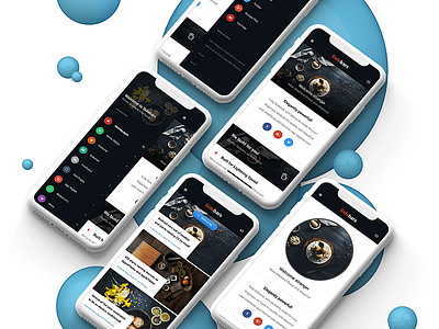 Sidebars 3D | Mobile Website Template app app design app interface css3 dark sidebar homepage design html javascript mobile template mobile website modern interface news page sidebar sidebar navigation ui ui design uidaily uiux user interface website interface