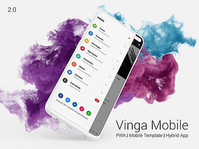 Vinga 2.0 | Web App Kit app app design app kit colorful css html icons javascript pwa sidebar sidebar menu ui uidesign uiux user interface design ux uxui web app web app design web application