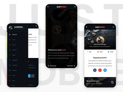 Just Mobile | Mobile Website Template