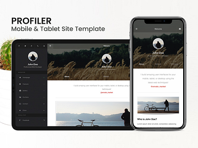 Profiler | Mobile & Tablet Site Template