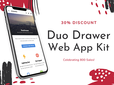 Duo Drawer 2.0 | Web App Kit app design app kit app template creative navigation css duo drawer homepage design html javascript mobile sidenav ui user experience user interface user interface design web app web app kit web design web development website template