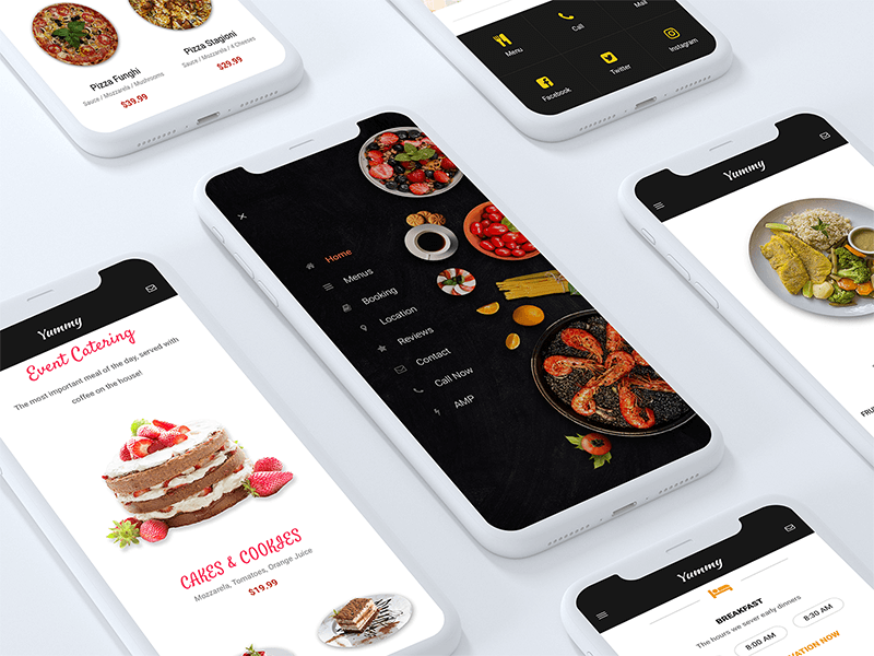 Restaurant UI designs, themes, templates and downloadable graphic ...