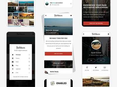 Falldown | Mobile Site Template