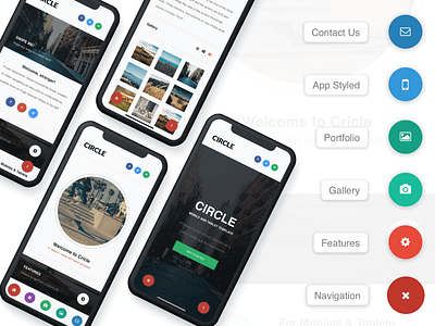 Circle | Mobile Site Template