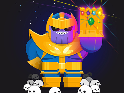 Thanos avengers character design comic cosmic illustration marvel skulls thanos villain