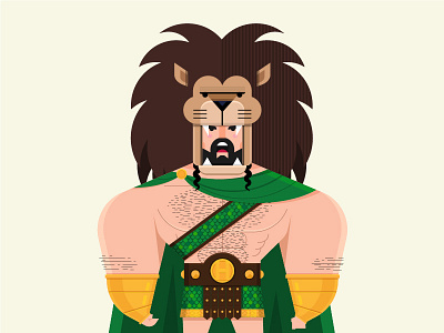 Hercules character design greek mythology illustration lion marvel marvel comics muscles