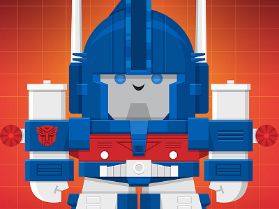 Ultra Magnus 80s cartoon autobot cartoon character design cute illustration robot transformers ultra magnus