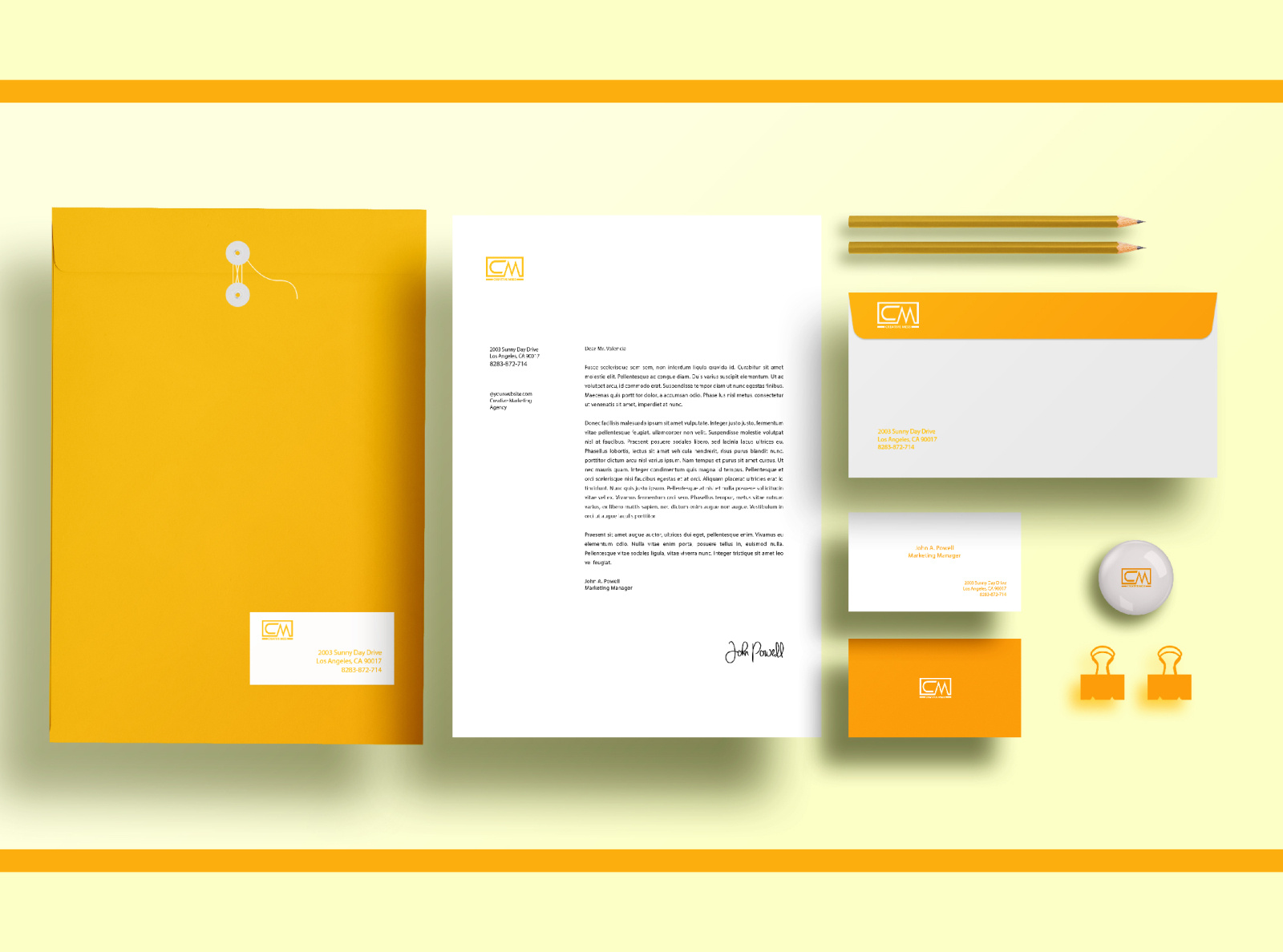 Brand Identity and Stationery for Company by Creative Mess on Dribbble