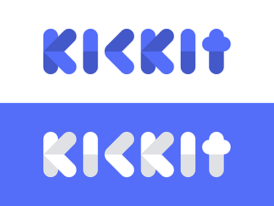 Social Media App Logo – kickit app brand branding design icon identity kickit lettering logo logos mark mobile mobile app social typography
