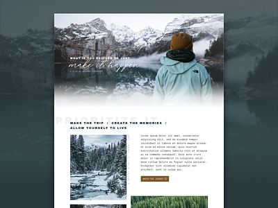 Make It Happen - Outdoor Documentary Landing Page